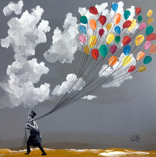 The art of balloon  - Original acrylic on canvas